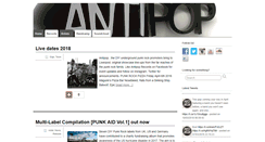 Desktop Screenshot of antipoprecords.co.uk